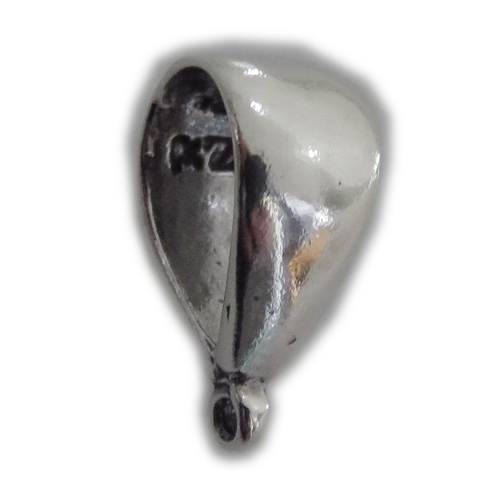 Bail sterling silver - Make a charm into a pendant .925 Pendants Bails H