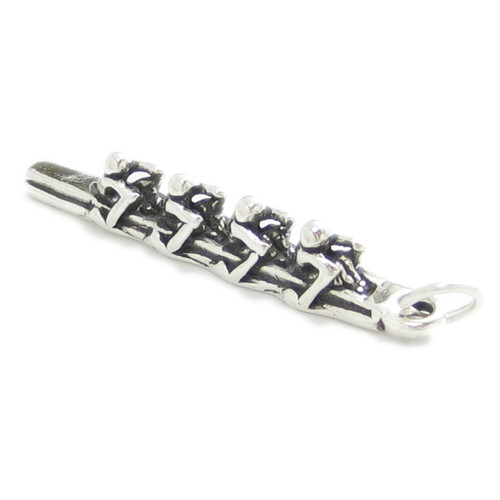 Rowing Team sterling silver charm .925 x 1 Rower Sculling charms