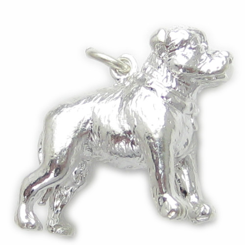 Staffordshire Bull Terrier Dog strlng silver charm pendant .925 Staffy