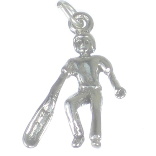 Lacrosse Player sterling silver charm .925 x 1 Sports charms