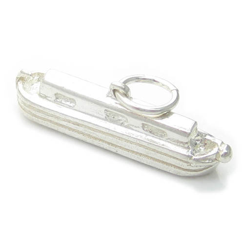 Canal Narrow Boat sterling silver charm .925 x 1 Boating charms