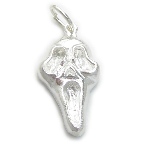 Scream mask sterling silver charm .925 x 1 Horror Halloween charms