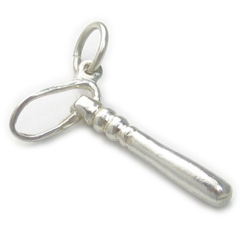 Truncheon sterling silver charm .925 x 1 Baton Law enforcement charms