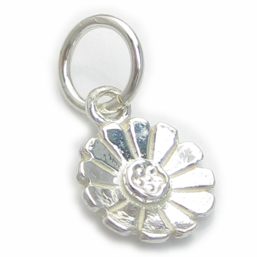 Daisy VERY TINY flower sterling silver charm .925 x 1 Dasies charms