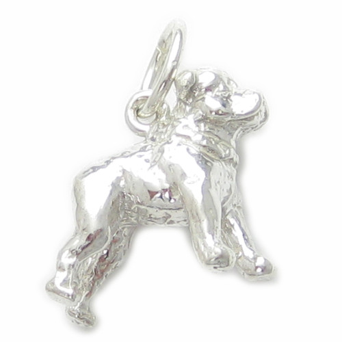 Staffordshire Bull Terrier Dog strlng silver charm .925 x1 Staffie Charms