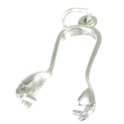 Tongs sterling silver charm .925 x 1 Sugar Salad Sugartongs Tea charms