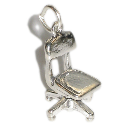Office swivel chair sterling silver charm .925 Offices Equipment