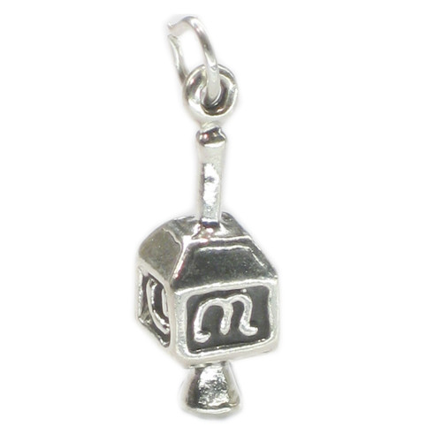 Dreidel sterling silver charm .925 x 1 Jewish charms