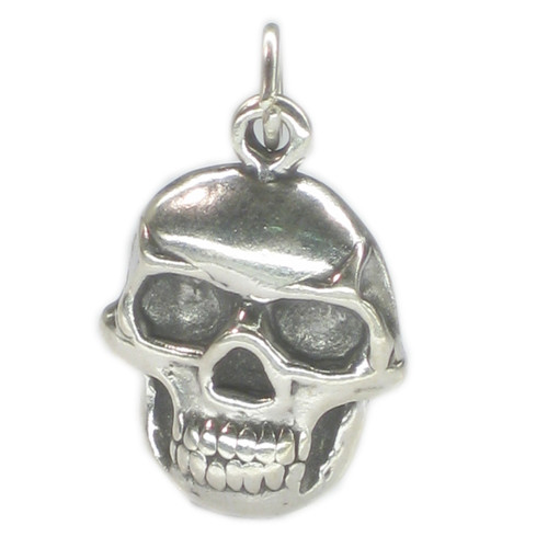 Skull sterling silver charm .925 x 1 Skulls and Horror charms