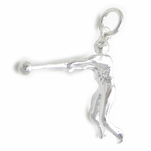 Hammer Thrower sterling silver charm .925 x 1 Athletics Gymnast charms