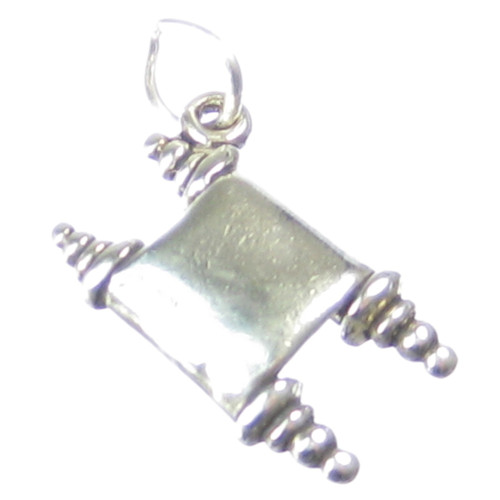 Scroll sterling silver charm .925 Scrolls Certificates Awards charms