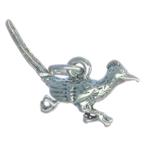 Road Runner sterling silver bird charm .925 x 1 Roadrunner Birds charms