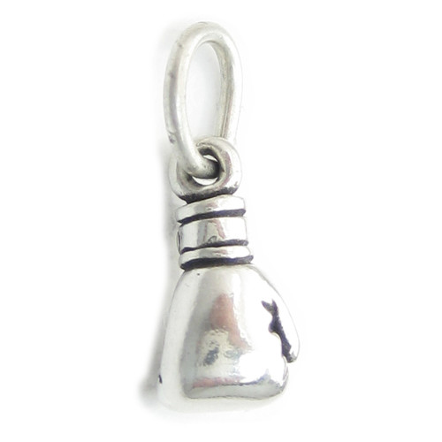 Boxing glove TINY sterling silver charm .925 Boxers Gloves charms