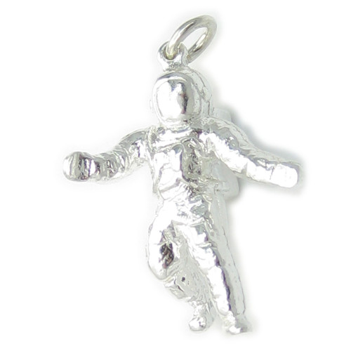 Astronaut sterling silver charm .925 x 1 Spaceman and Space charms