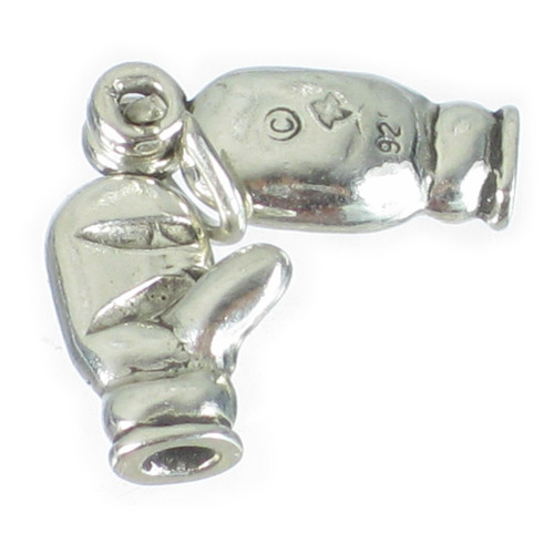 A pair of mittens sterling silver charm .925 Gloves charms
