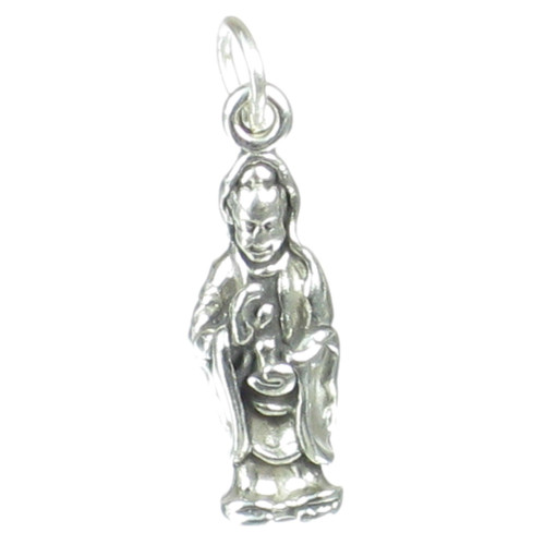 Jesus sterling silver charm .925 x 1 Holy Lord Christ charms