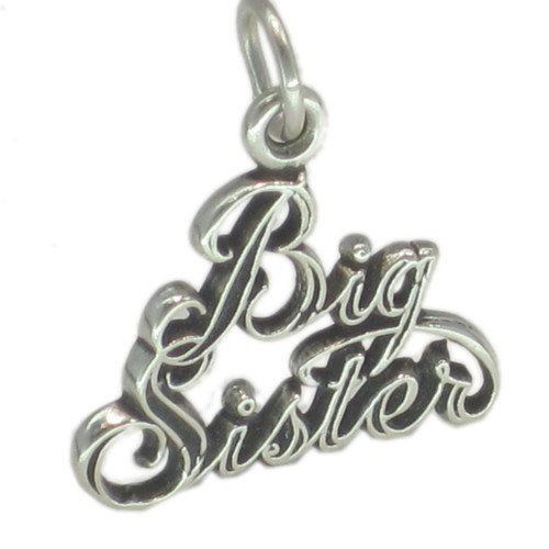 Big Sister sterling silver charm .925 Sisters charms