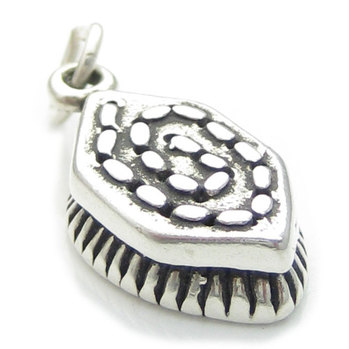 Horse Brush sterling silver charm .925 x 1 grooming Horses charms