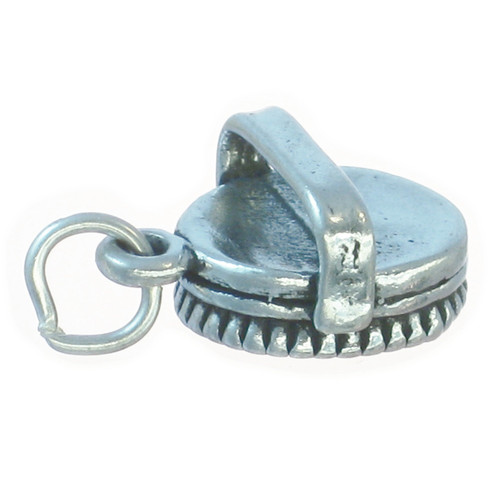 Horse Brush sterling silver charm .925 x 1 Horses Grooming charms A2