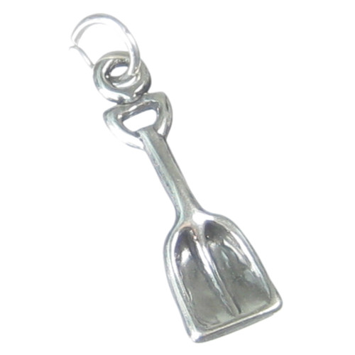 Snow Shovel sterling silver charm .925 x 1 Shovels Spades charms