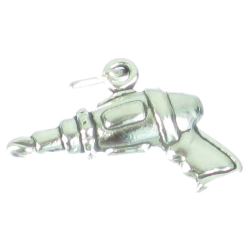 Drill sterling silver charm .925 x 1 Driller Drilling Drill charms