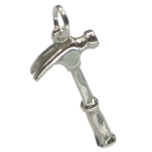 Hammer sterling silver charm .925 x 1 Hammers and tools charms
