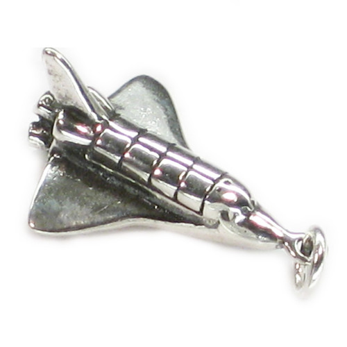 Space Shuttle sterling silver charm .925 shuttles charms A1