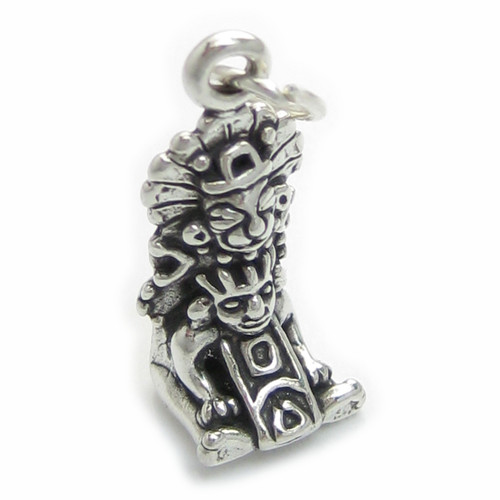 Mayan Maya icon sterling silver charm .925 x 1 Mayans icons charms