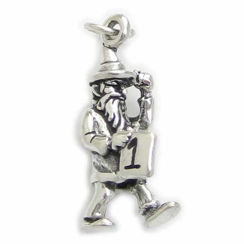 This old man he played one sterling silver charm .925 Nursery Rhymes