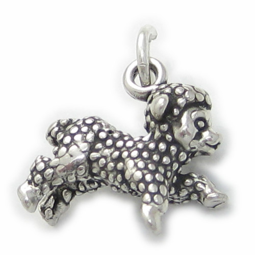 Sheep Lamb sterling silver charm .925 Lambs Lambing charms