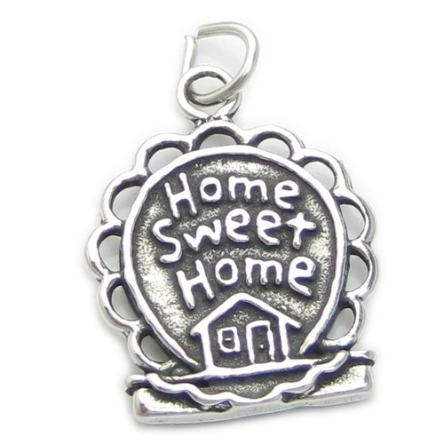 Home Sweet Home sterling silver charm .925 x 1 Love charms