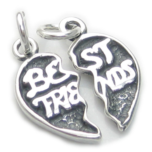 Best Friends sterling silver charm .925 x 1 BFF charms