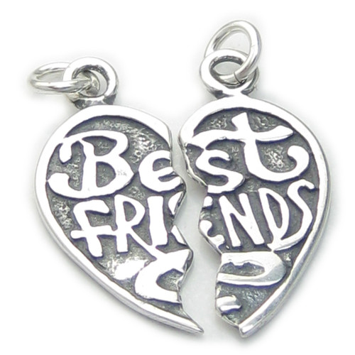 Best Friends sterling silver charm .925 x 1 BFF charms A1