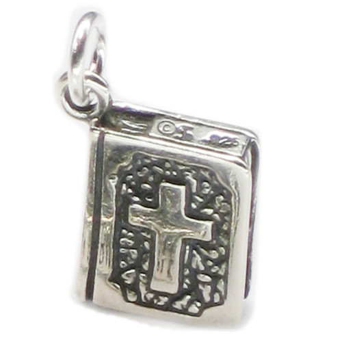 Bible sterling silver charm .925 x 1 Bibles and Holy Books charms