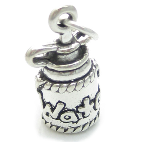 Water Bottle sterling silver charm .925 x 1 Drinks Canteen