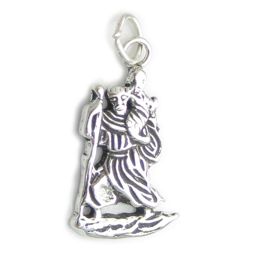 Saint Joseph 2D sterling silver charm .925 Caring charms