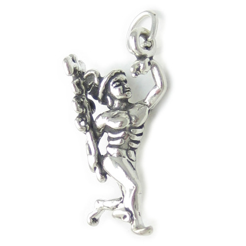 Mercury Hermes sterling silver charm .925 Roman Gods charms