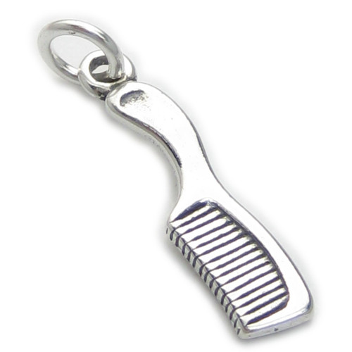 Comb sterling silver charm .925 x 1 Combs Hairdressing charms