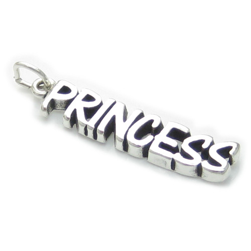 Princess sterling silver charm .925 x 1 Beauty and Princesses charms