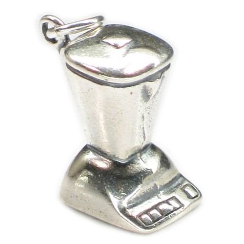 Food Blender smoothie sterling silver charm .925 x 1 Blenders charms