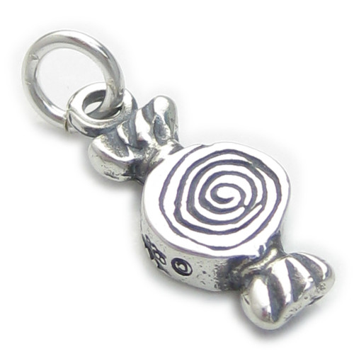 Sweet SMALL sterling silver charm .925 x 1 Sweets candy charms