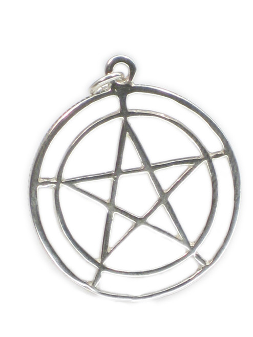 Pentagram sterling silver charm pendant .925 x 1 pentagram charms K