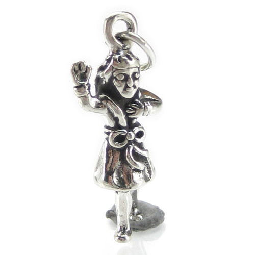 Brownie or Guide making Promise sterling silver charm .925 x 1