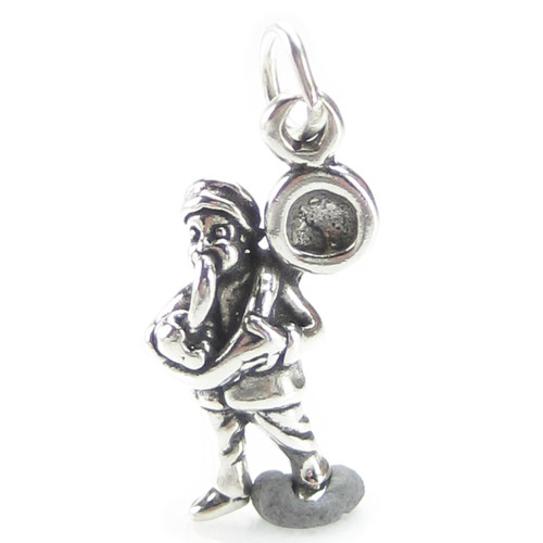 Tuba Player sterling silver charm .925 x 1 Music & Band charms