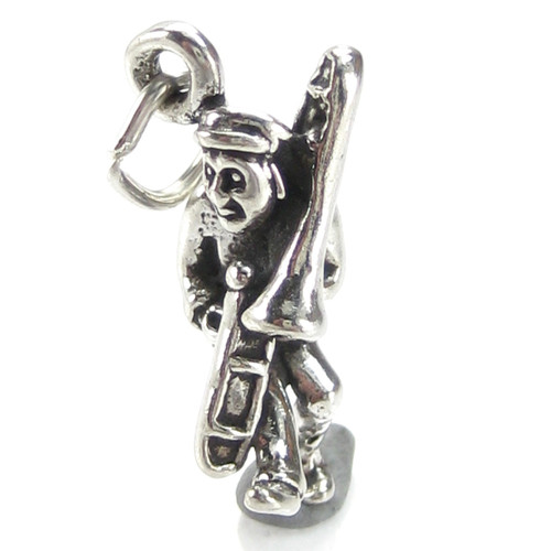 Trombone player sterling silver charm .925 Band Jazz Musicians charms