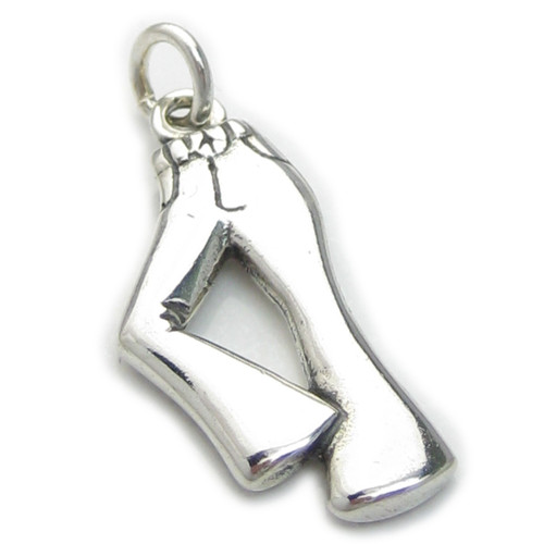 Trousers sterling silver charm .925 x 1 Trouser Clothing charms