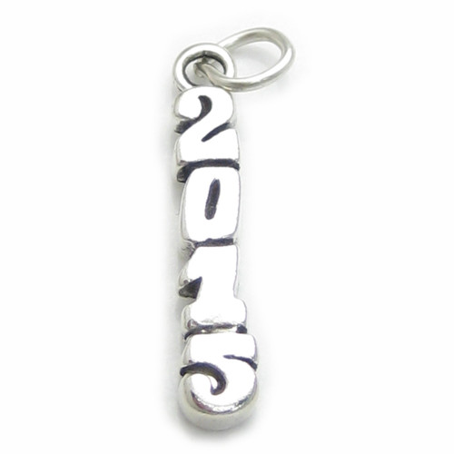 2015 sterling silver charm .925 x 1 Birthday Year charms A1