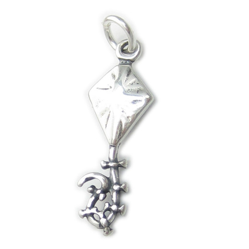 Flying Kite sterling silver charm .925 x 1 Kites charms