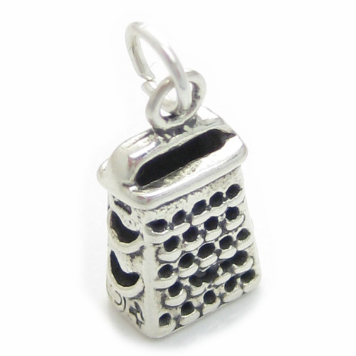 Cheese Grater sterling silver charm .925 x 1 Grating charms