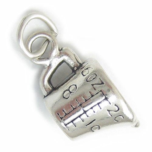 Measuring Jug sterling silver charm .925 x 1 Measure Jugs charms